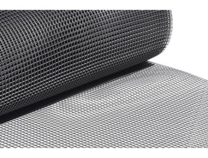 Malha de Jardim  Plástico Quadrada 10 mm Cinza (1 x 25 m)