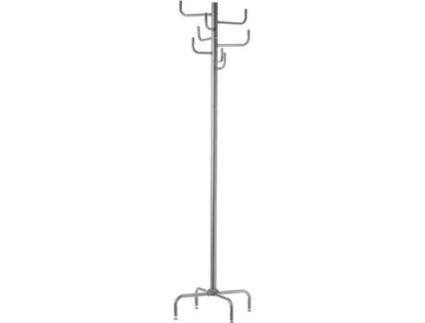 Cabide  Moderno Prateado De Metal (183x40x40 cm)