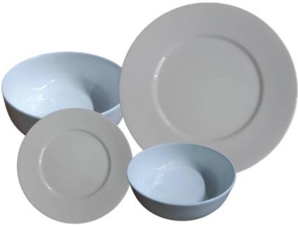 Serviço de Jantar  Embassy White (19 Peças - Porcelana - Branco)