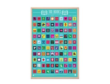 Poster GIFT REPUBLIC Raspadinha - 100 Livros