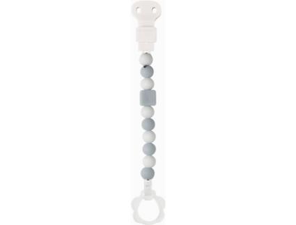 Porta - Chupeta  Silicone  (24cm - Cinza)