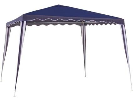 Pérgola  Ventilação Superior (Azul - 300x300x250 cm - Aço)