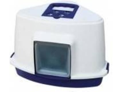 Caixa de Areia para Gatos  Canto Azul e Branca