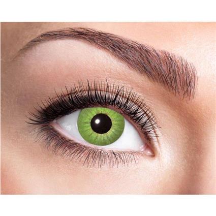 Lentes De Contacto De Fantasia Verde Eléctrico