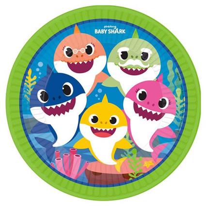 Pratos 23cms Baby Shark