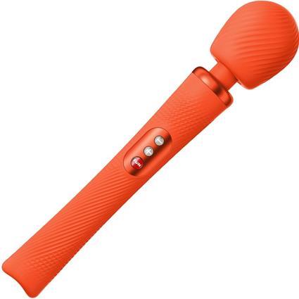 FUN FACTORY - VIM SILICONE RECARREGÁVEL VIBRATÓRIA PESADA RUMBLE WAND SUNRISE LARANJA