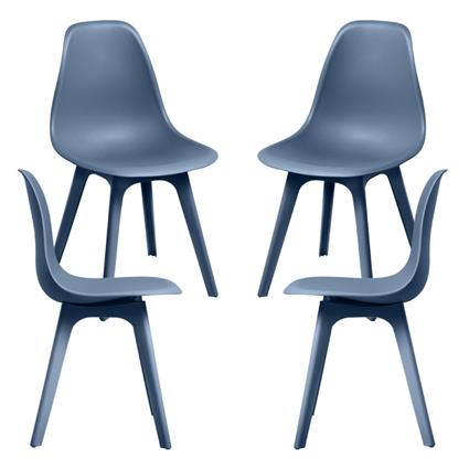 Presentes Miguel - Pack 4 Cadeiras Kelen Suprym - Azul Petróleo