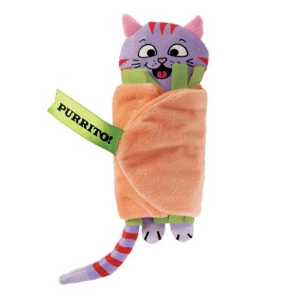 KONG Pull-A-Partz Purrito Brinquedo com erva-gateira para gatos - 1 unidade