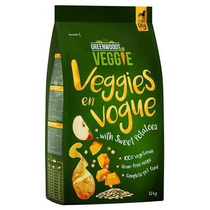 Greenwoods Veggie batata-doce com lentilhas, maçã e abóbora - 1,5 kg