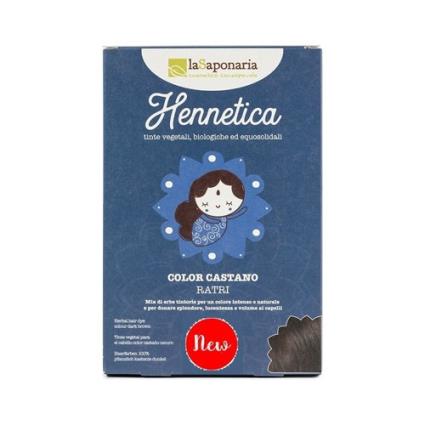 La Saponaria - Tinta vegetal para cabelo Ratri - Cor Castanho Escuro