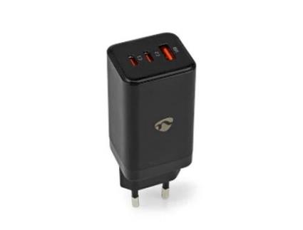 Carregador de Casa NEDIS 2Xusb-C + 1Xusb Smart Ic 65W Preto