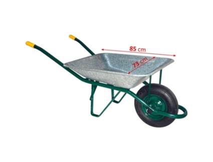 grande carrinho de mão galvanizado