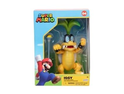 Super Mario Figura 10cm Iggy Koopa Com Varinha Mágica (Idade Mínima Recomendada: 3 anos)