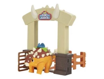 Dino Ranch Action Pick Figura de Ankylosaurus (Idade Mínima Recomendada: 3 anos)