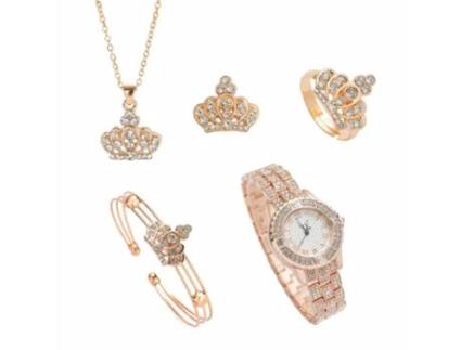 Caixa de Presente para Mulher-Relógio de Pulso Colar Anel Brincos,Pulseira USIFUL