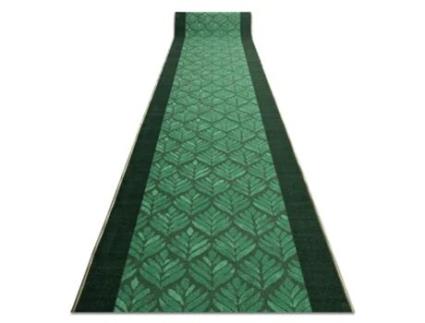 Passadeira Antiderrapante Liå?Cie Folhas Verde Goma 100Cm DYWANY LUSZCZOW