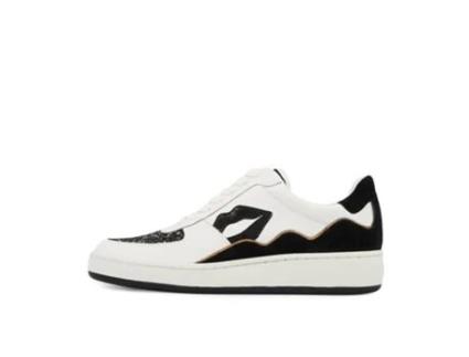 Ténis BONS BAISERS DE PANAME Loulou-Blanc Noir Glitter Mulher (38 - Preto)