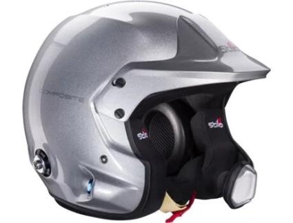Capacete STILO Venti Wrc Rally Composite Snell Sa2020 Fia 8859-15 Hans Fia8858-10 Cinzento/Interior Preto 59