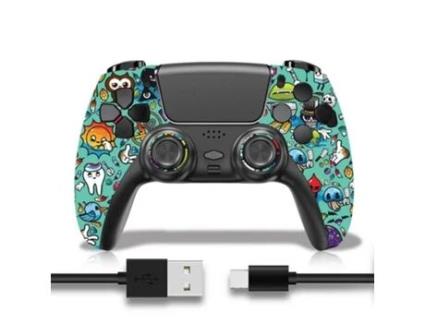 Comando PS4 KINSI Kinsi Dualshock (Wireless - Multicolorido)