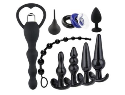 Plug Anal PETHUEL Starter Kit 11 Pcs Xyx-H9-0426-1 Preto
