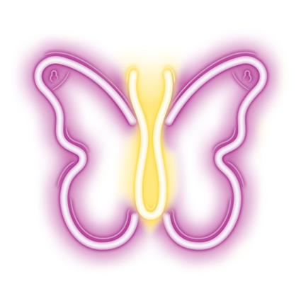 Luz LED Neon Em Forma de Borboleta