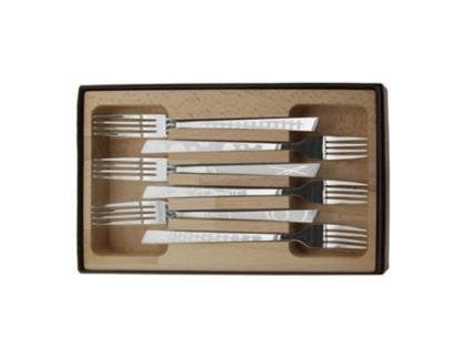 Conjunto de 6 Garfos de Aço Inoxidável para Decoração de Interiores ROGER ORFÈVRE