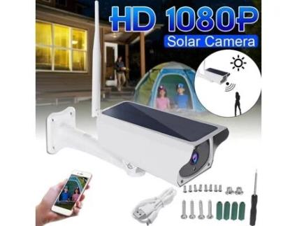 Tempsa Hd 1080P Solar Câmera Ip Vigilância Wifi App Segurança Exterior Visão Noturna À Prova D' Água