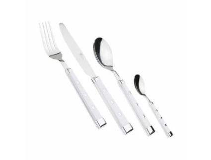 Faqueiro Pradel Excellence Beautiful White 16 Peças Branco