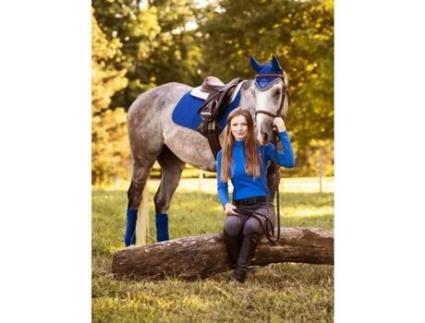 Máscara Anti-Moscas LEMIEUX para Cavalo (M - Azul)