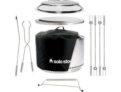Pacote Supremo Braseiro Yukon SOLO STOVE (68,5 x 50,5 cm - Aço Inoxidável)