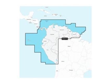 Mapa de navegação da América do Norte e do Sul NAVIONICS SD