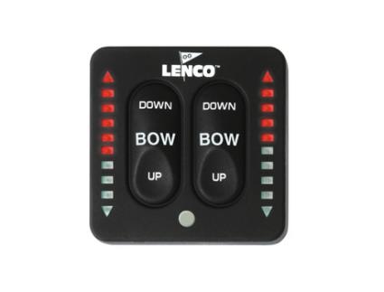 Interruptor de tinta dupla à prova de água com led LENCO MARINE INC. 15171-001
