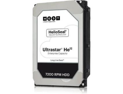Disco HDD Interno WESTERN DIGITAL He12 (12 TB - SATA - 7200 RPM)