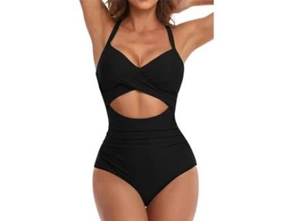 Maiô Feminino One Piece Preto (XL)