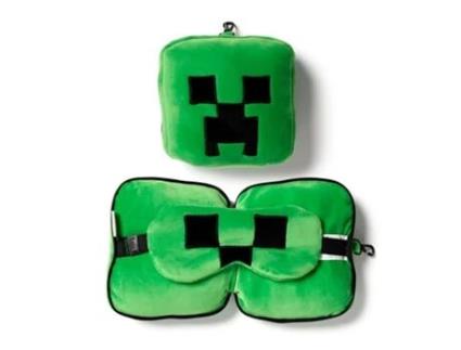 Almofada de viagem 2 em 1 em peluche com restazz e máscara para os olhos PUCKATOR