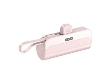 Powerbank Portátil 6000Mah 2 em 1 Type-C + Lightning M2 TEC M2-22 Rosa