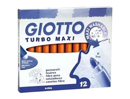 GIOTTO Turbo-Maxi Marker Laranja 12 Pcs.