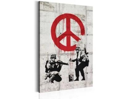 Quadro ARTGEIST Soldiers Painting Peace by Banksy (20x30)