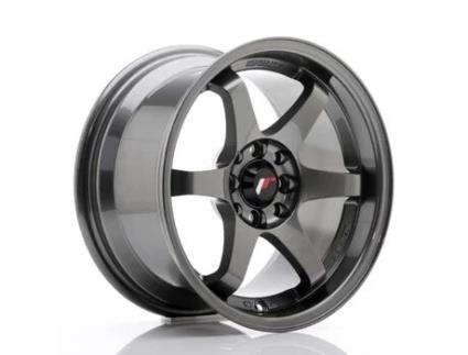 Jante para Carros Japan Racing Jr3 15''X8 Et 25 4X114,3 4X100 Cb 73,1 Gun Metal