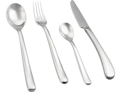Talheres MEIPAI Conjunto 4 Peças Aço Inoxidável (Prateado)