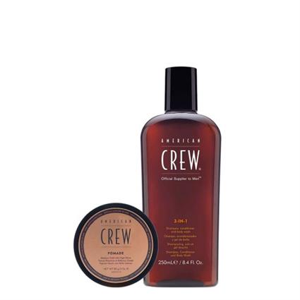 American Crew Regimen 3-in-1 250ml + Pomade 85g