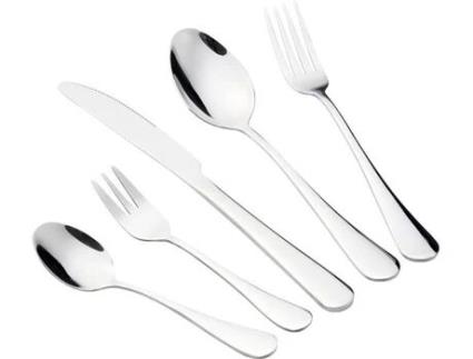 Talheres MEIPAI Conjunto 5 Peças Aço Inoxidável (Prateado)