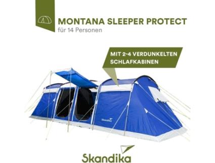 Tenda de Campismo SKANDIKA  Montana 14 Sleeper Protect 14 pessoas com piso costurado