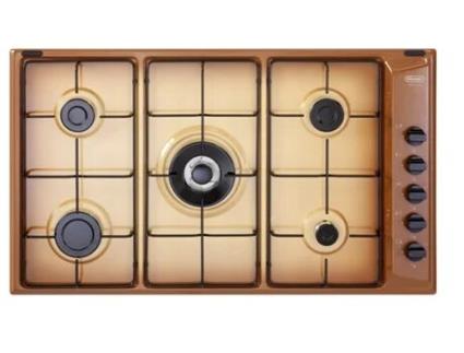 Placa de Gás DE LONGHI YTF 59 DD (86 cm - Castanho)