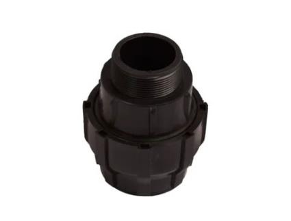 Elo de Polietileno Roscado Macho para Tubo de Irrigação por Gotejamento Várias Medidas Embalagem 5 Unidades 32 mm X 1