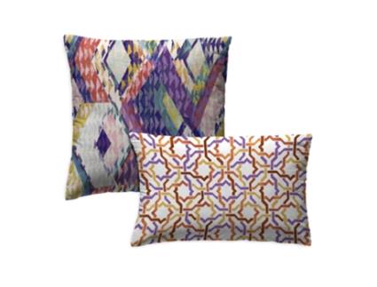 Conjunto de 2 Fronhas de Almofada Decorativas ETHERE MAISON Eloise Multicor (50x50+50x30 cm)