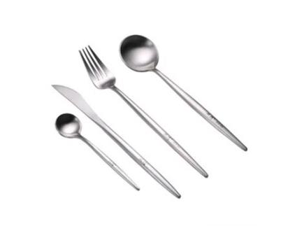 Talheres MEIPAI Conjunto 4 Peças Aço Inoxidável (Prateado)