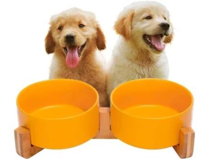 Comedouro Duplo para Cães e Gatos EDIPETS (800 ml)