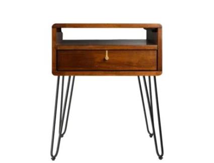 Mesa de Cabeceira EMMA'S BEDROOM (L48 x D40 x H63 cm - Borneo Teak)