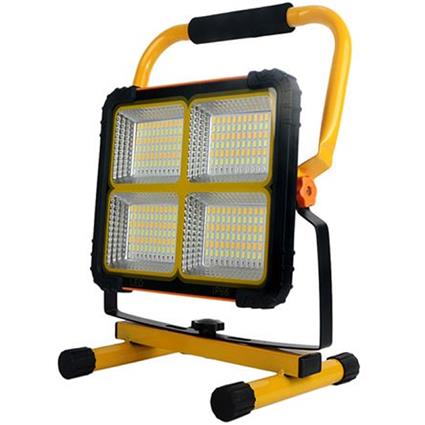 ELBAT - Elbat Foco Solar LED 80W 650lm - Panel Solar Integrado 6V, 3W - Bateria 3.2V, 10000mAh - Angulo Iluminacion 360º - Soporte Plega Elbat Foco Solar LED 80W 650lm - Panel Solar Integrado 6V, 3W - Bateria 3.2V, 10000mAh - Angulo Iluminacion 360º - Soporte Plega